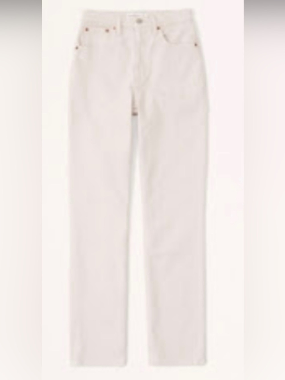 Abercrombie & Fitch Curve Love Ultra High Rise 90s Straight Jean (Stone)